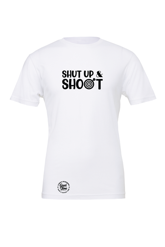GOOD TIME Concepts Shut Up And Shoot Darts T-Shirt