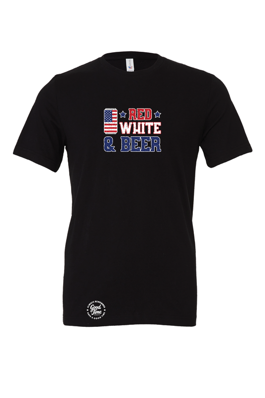 GOOD TIME Concepts Red White And Beer T-Shirt