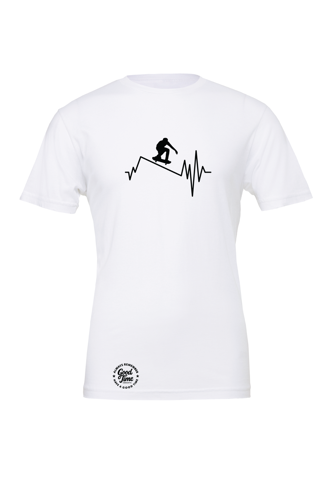 GOOD TIME Concepts Skateboarder Heartbeat T-Shirt
