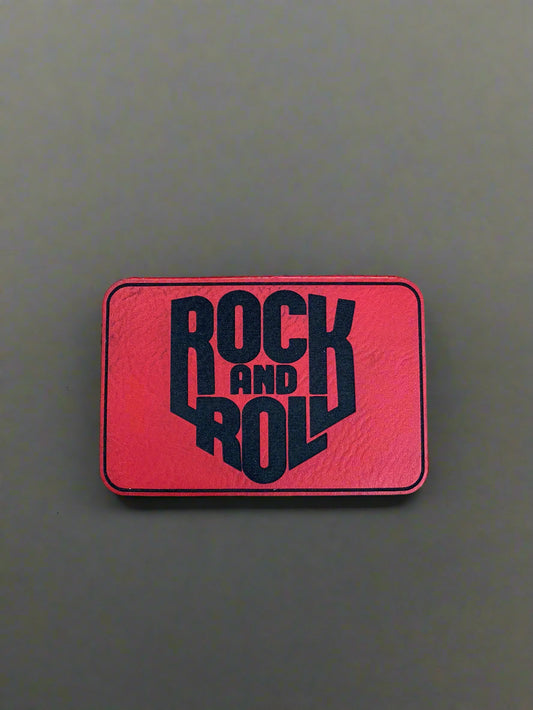 Rock And Roll - VELPATCH 3" x 2" inch Velcro Patch