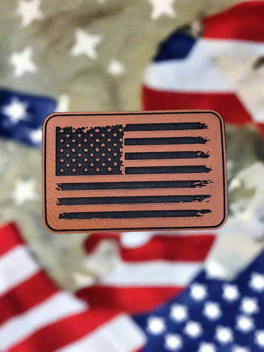 Freedom USA Flag - VELPATCH 3" x 2" inch Velcro Patch