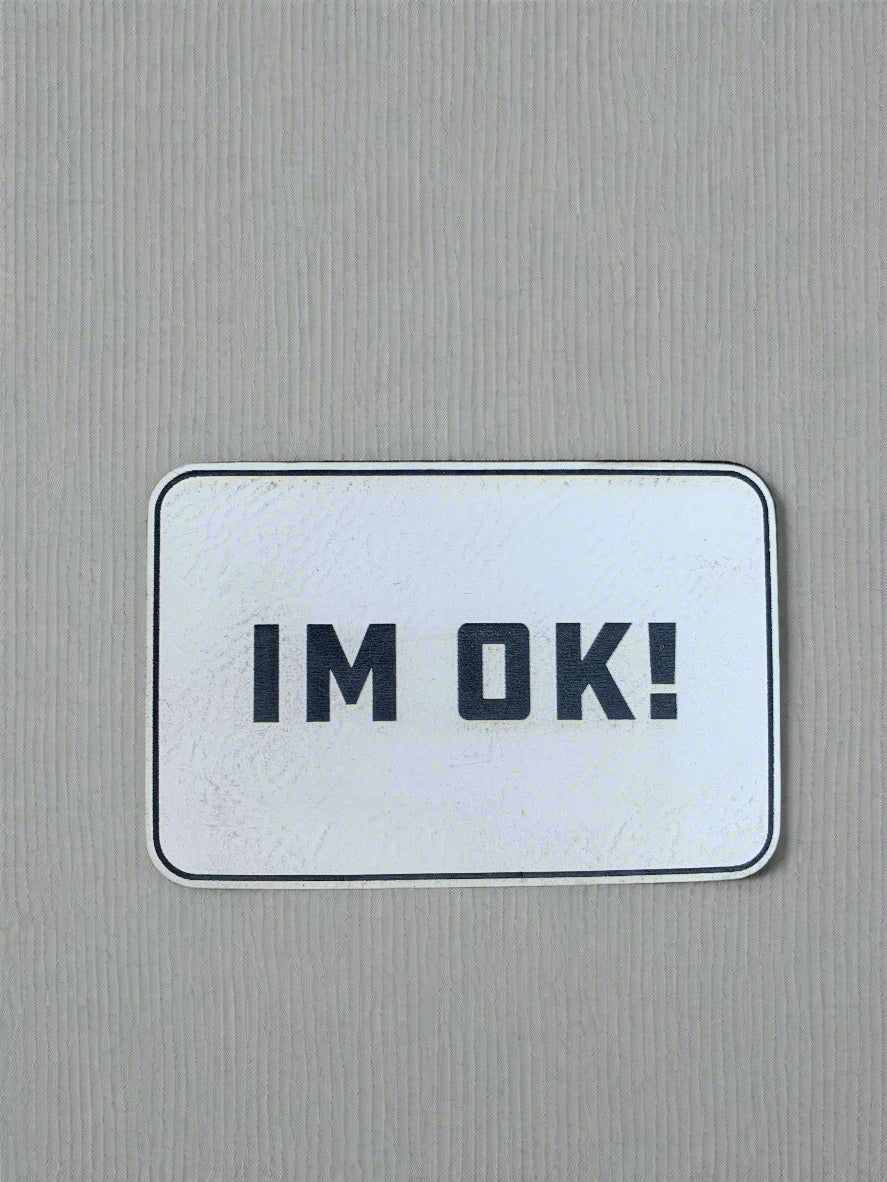 IM OK! - VELPATCH 3" x 2" inch Velcro Patch