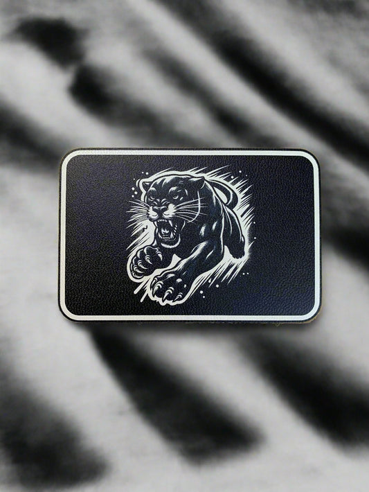 GOOD TIME Tattoo Panther UV - VELPATCH 3" x 2" inch Velcro Patch