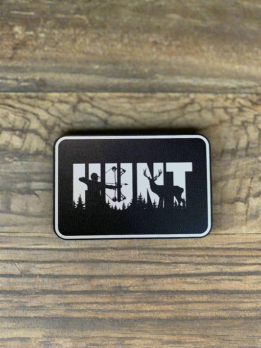 Bow HUNT Silhouette UV - VELPATCH 3" x 2" inch Velcro Patch