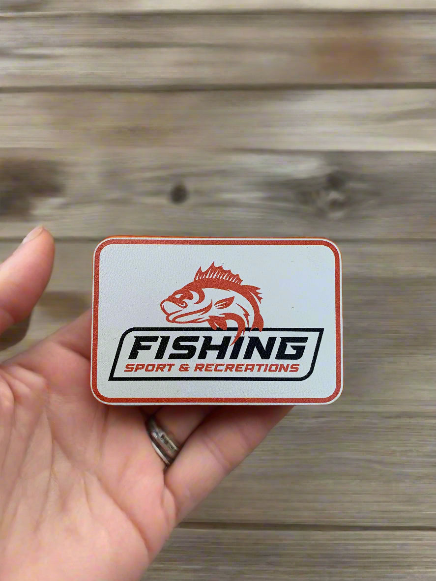 Nature Bound Outdoor Sport and Recreations Fishing UV - VELPATCH 3" x 2" inch Velcro Patch