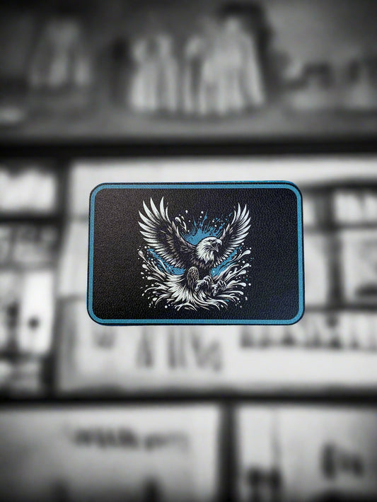 GOOD TIME Tattoo Eagle In Water UV - VELPATCH 3" x 2" inch Velcro Patch