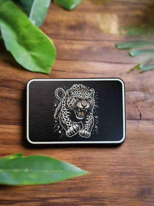 GOOD TIME Tattoo Leopard UV - VELPATCH 3" x 2" inch Velcro Patch