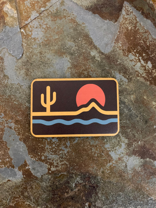 Nature Bound Outdoor Desert and River UV - VELPATCH 3" x 2" inch Velcro Patch