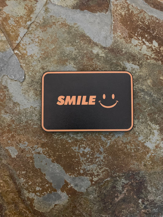 Smile Clothing Logo Orange UV - VELPATCH 3" x 2" inch Velcro Patch
