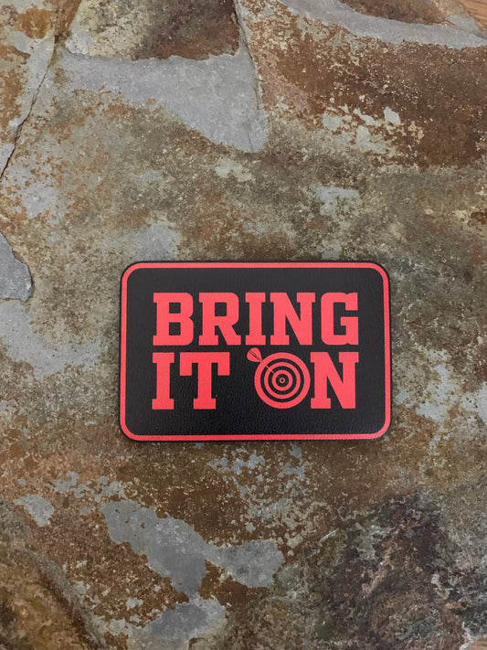 GOOD TIME Concepts Bring It On Dart  UV - VELPATCH 3" x 2" inch Velcro Patch