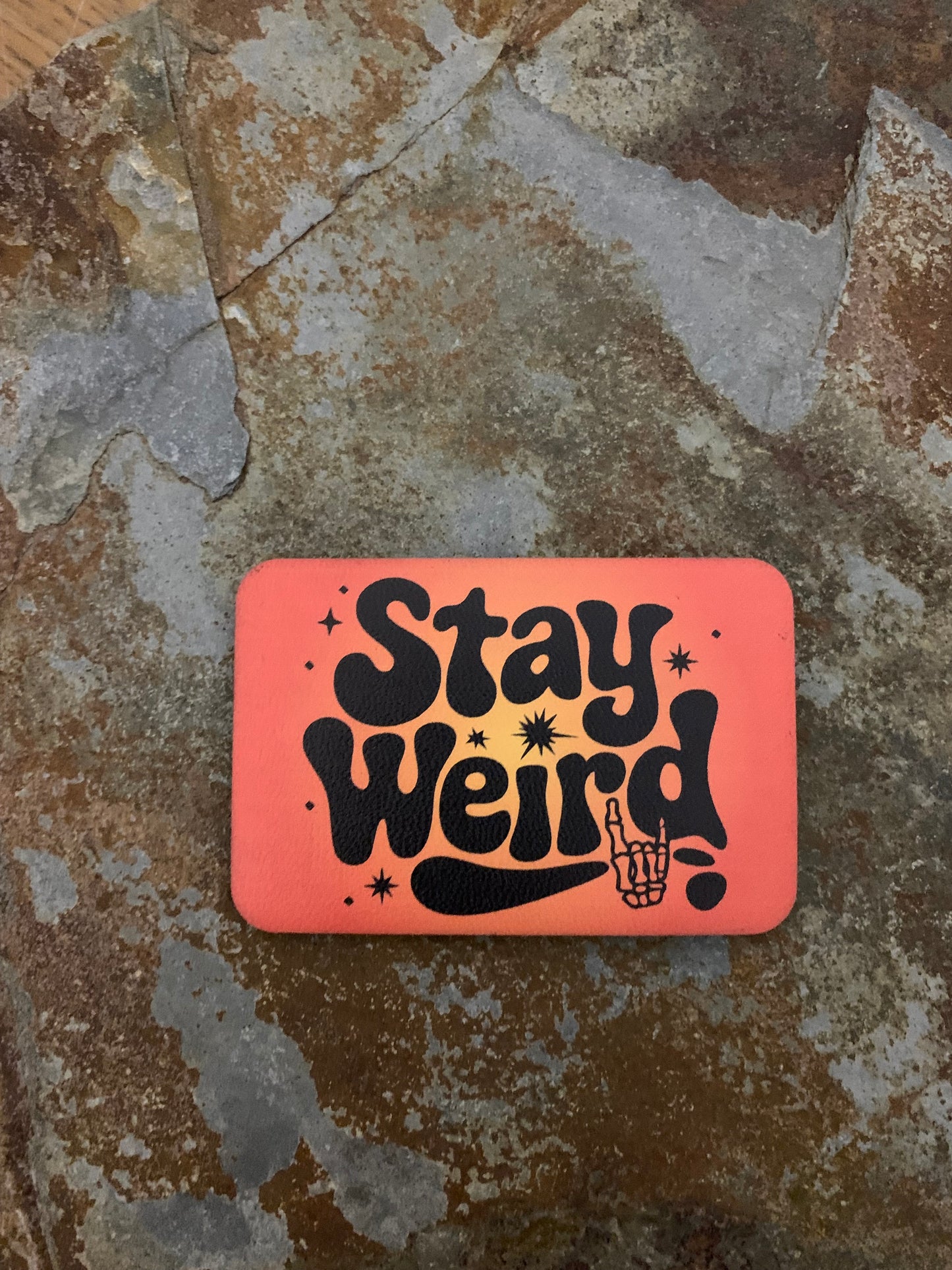Stay Weird UV - VELPATCH 3" x 2" inch Velcro Patch