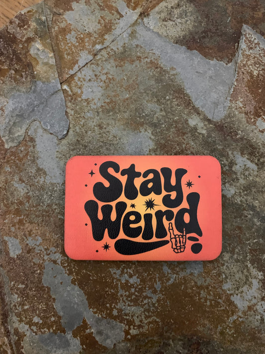 Stay Weird UV - VELPATCH 3" x 2" inch Velcro Patch