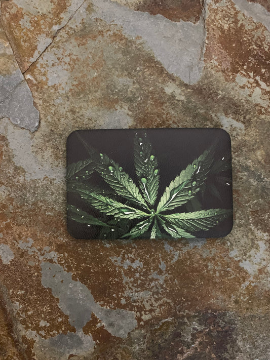 CANNABIS BRAND Wet Leaf UV - VELPATCH 3" x 2" inch Velcro Patch