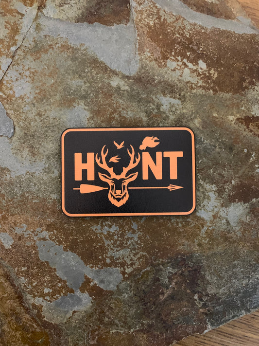 HUNT, Elk and Ducks With Arrow UV - VELPATCH 3" x 2" inch Velcro Patch