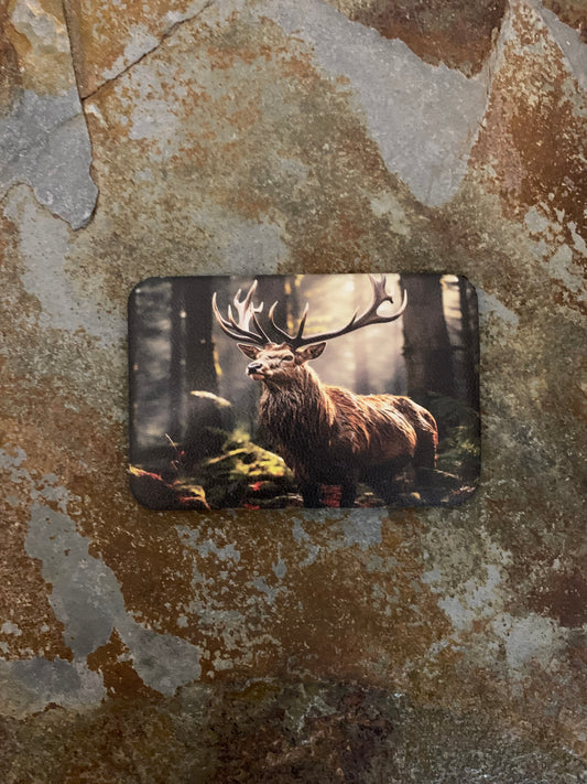 Nature Bound Outdoor Elk In The Mist UV - VELPATCH 3" x 2" inch Velcro Patch