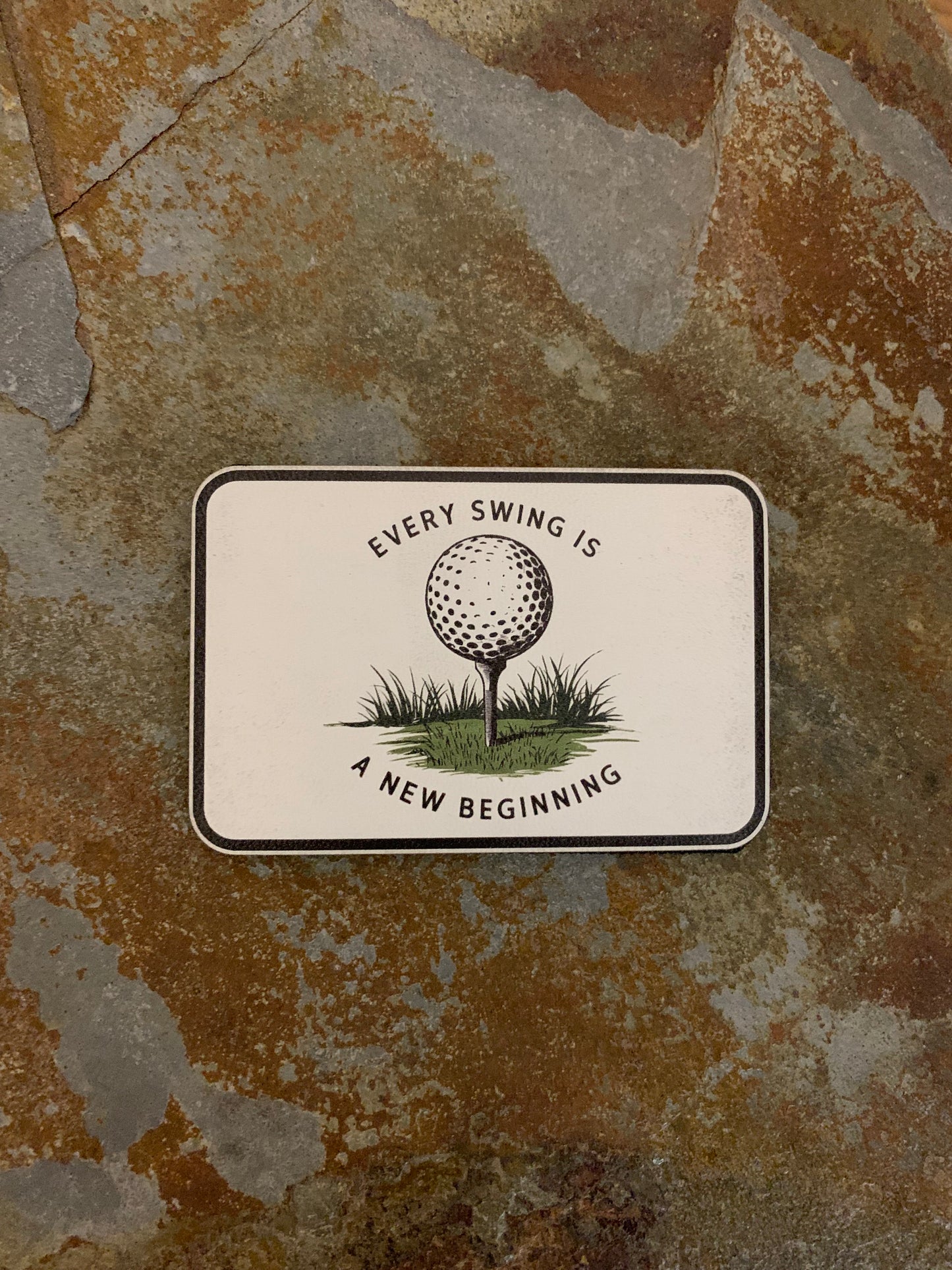 GOOD TIME Concepts Every Swing Is A New Beginning UV - VELPATCH 3" x 2" inch Velcro Patch
