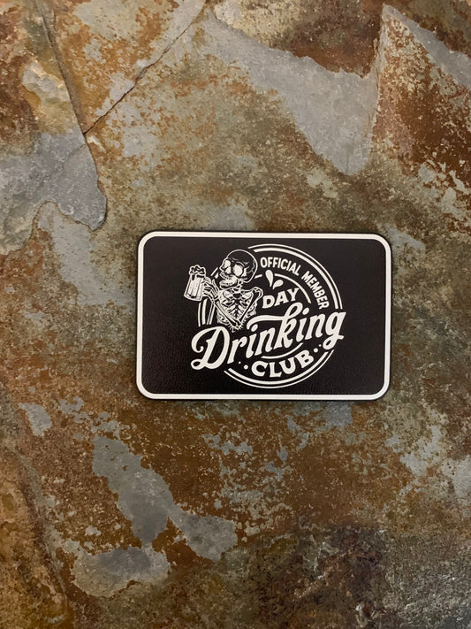 GOOD TIME Concepts Day Drinking Club UV - VELPATCH 3" x 2" inch Velcro Patch