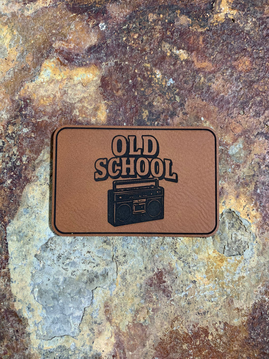 Old School Boom Box - VELPATCH 3" x 2" inch Velcro Patch