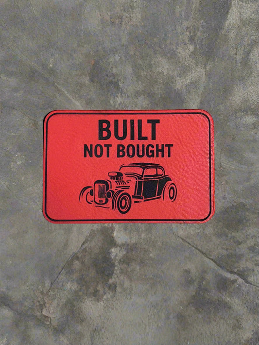 Built Not Bought - VELPATCH 3" x 2" inch Velcro Patch