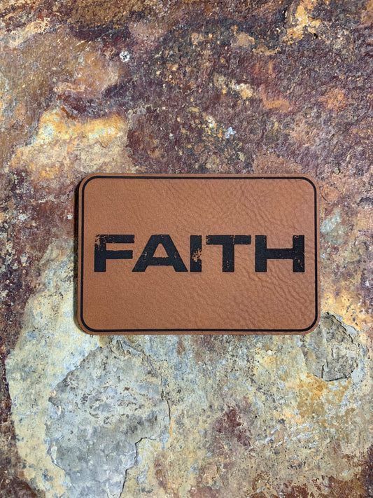 Positive Mindset FAITH - VELPATCH 3" x 2" inch Velcro Patch