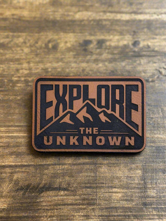 Nature Bound Outdoor Explore The Unknown - VELPATCH 3" x 2" inch Velcro Patch