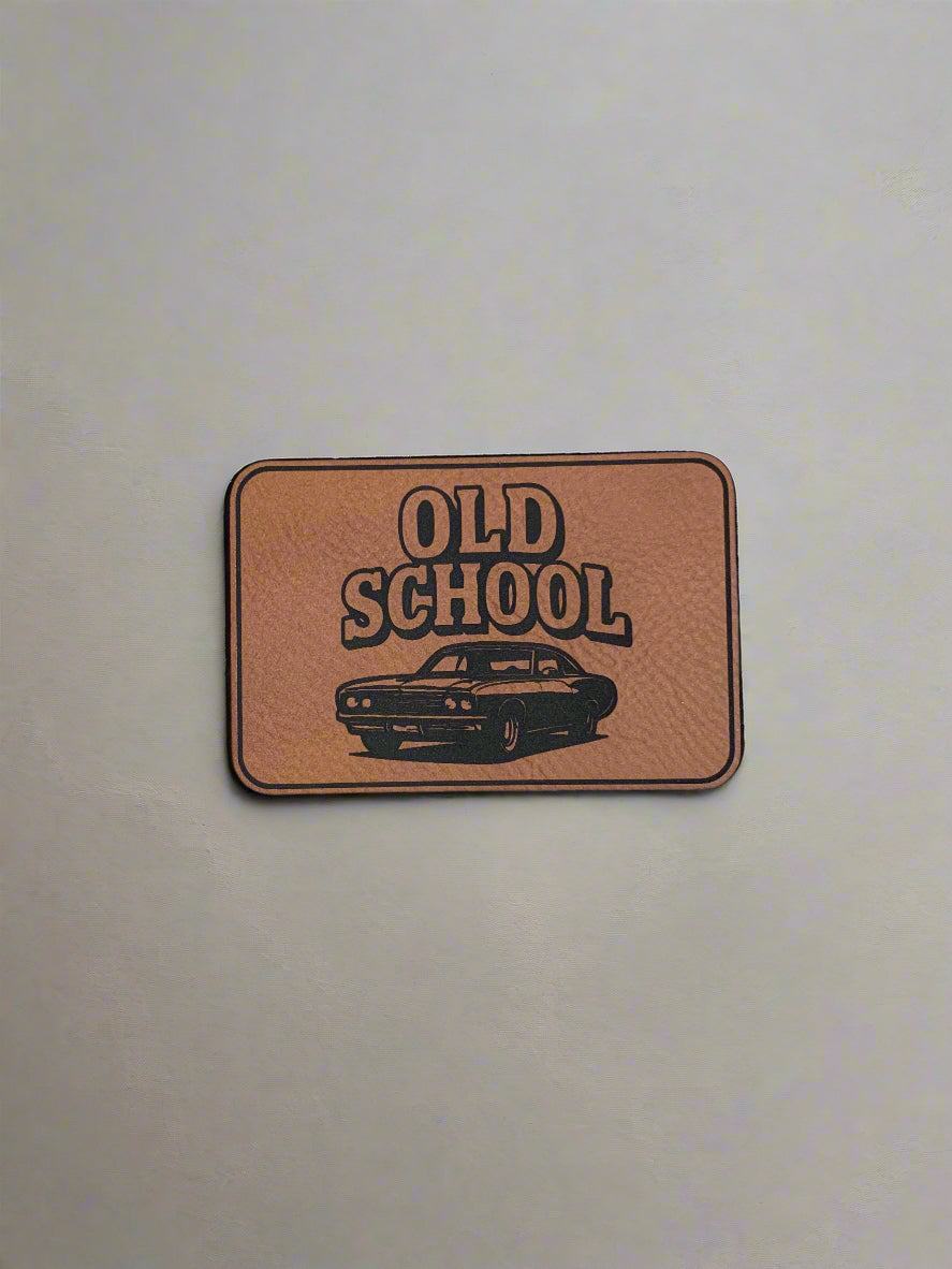 Old School Car - VELPATCH 3" x 2" inch Velcro Patch