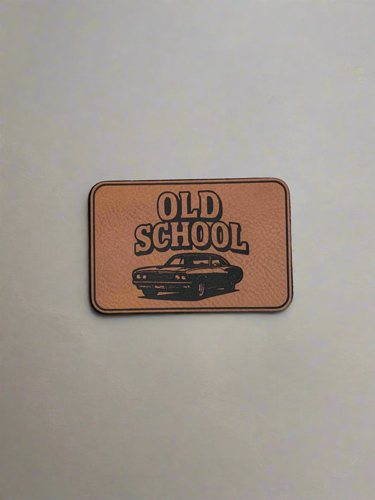 Old School Car - VELPATCH 3" x 2" inch Velcro Patch