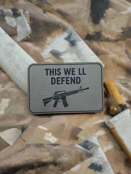 This We ll Defend - VELPATCH 3" x 2" inch Velcro Patch