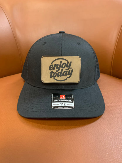 Positive Mindset Enjoy Today - VELPATCH 3" x 2" inch Velcro Patch