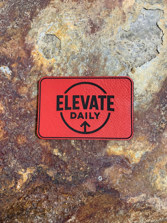 Positive Mindset Elevate Daily - VELPATCH 3" x 2" inch Velcro Patch