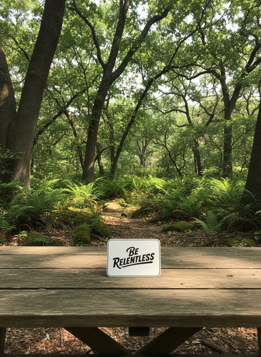 Positive Mindset Be Relentless - VELPATCH 3" x 2" inch Velcro Patch