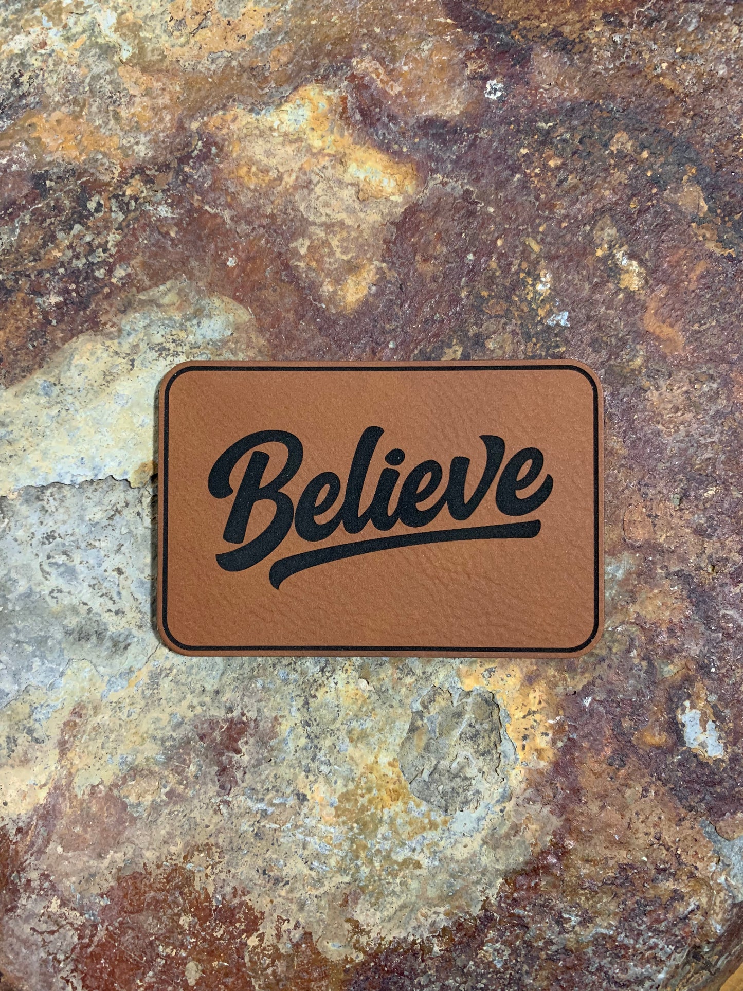 Positive Mindset Believe - VELPATCH 3" x 2" inch Velcro Patch