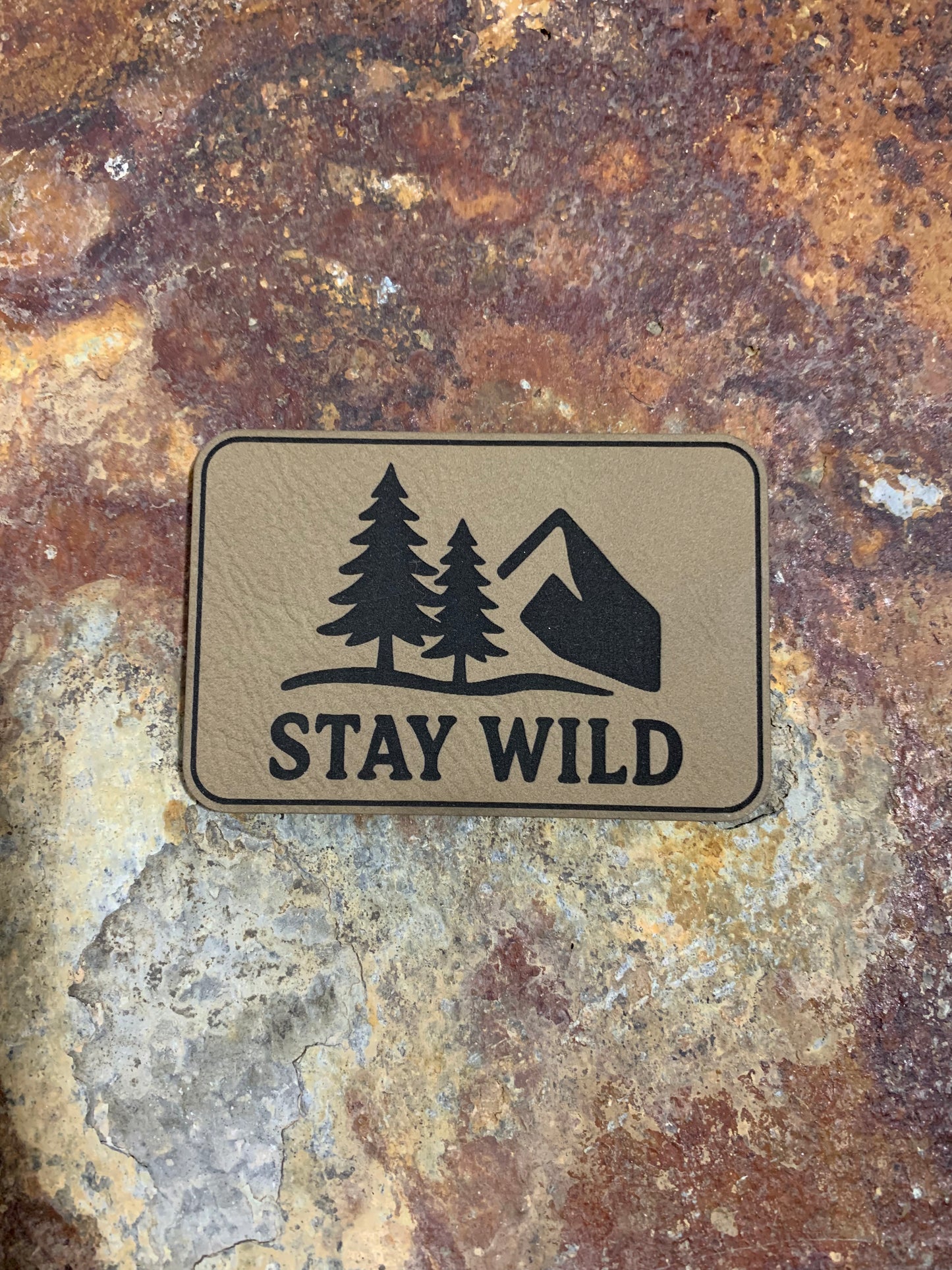 Nature Bound Outdoor Stay Wild Outdoor - VELPATCH 3" x 2" inch Hook Backed Patch