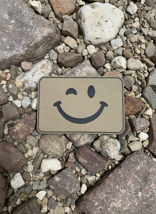 Smile Clothing Wink - VELPATCH 3" x 2" inch Velcro Patch