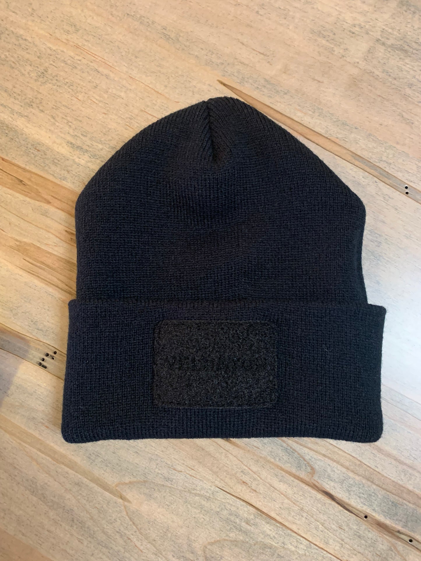 YP CLASSICS® CUFFED KNIT BEANIE with VELPATCH™ Loop Patch