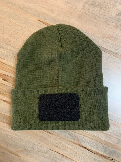 YP CLASSICS® CUFFED KNIT BEANIE with VELPATCH™ Loop Patch