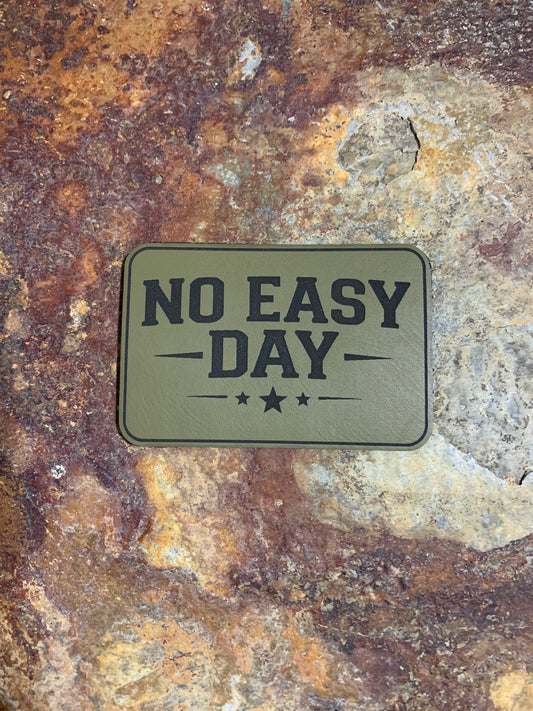 No Easy Day - VELPATCH 3" x 2" inch Hook Backed Patch