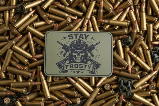 Stay Frosty - VELPATCH 3" x 2" inch Hook Backed Patch