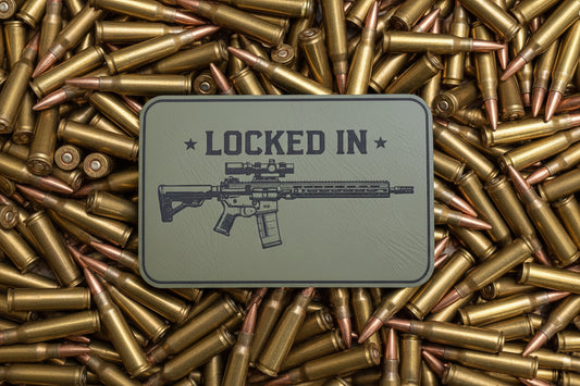 Locked In - VELPATCH 3" x 2" inch Hook Backed Patch