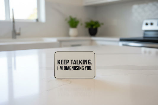 Keep Talking. Im Diagnosing You. - VELPATCH 3" x 2" inch Hook Backed Patch