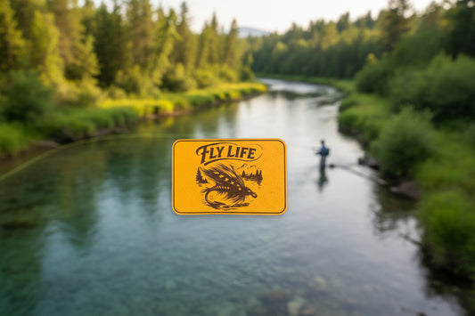 Nature Bound Outdoor Fly Life - VELPATCH 3" x 2" inch Hook Backed Patch