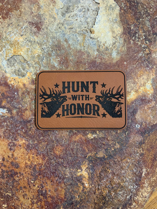 Nature Bound Outdoor Hunt With Honor - VELPATCH 3" x 2" inch Hook Backed Patch