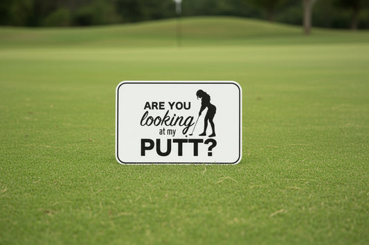 Good Time Concepts Are You Looking At My Putt - VELPATCH 3" x 2" inch Hook Backed Patch