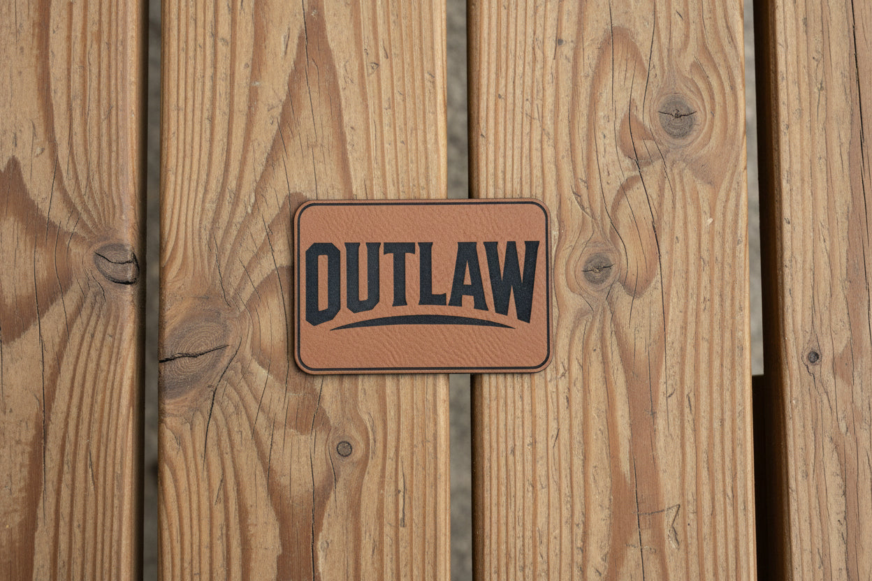 OUTLAW - VELPATCH 3" x 2" inch Hook Backed Patch