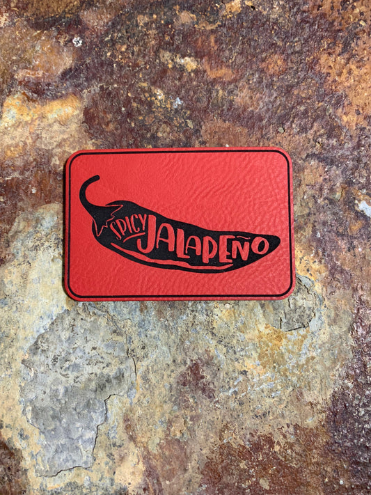 Spicy Jalapeno - VELPATCH 3" x 2" inch Hook Backed Patch