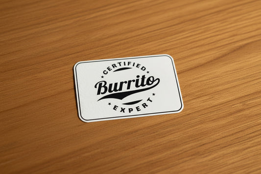 Certified Burrito Expert - VELPATCH 3" x 2" inch Hook Backed Patch