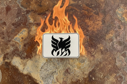 Phoenix Flames - VELPATCH 3" x 2" inch Hook Backed Patch