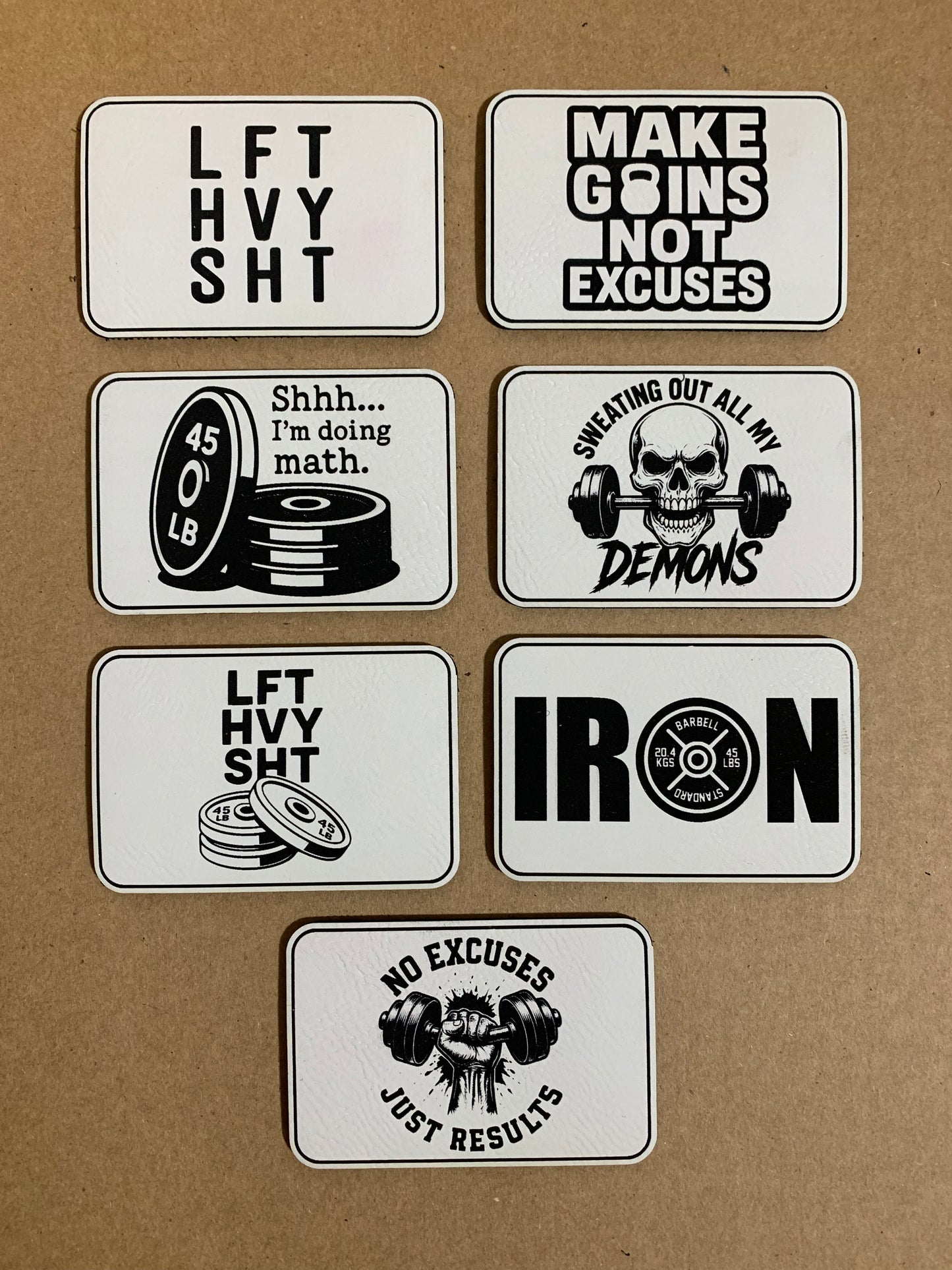 Good Time Concepts Weight Lifting Series One Patches - VELPATCH 3" x 2" inch Hook Backed Patch