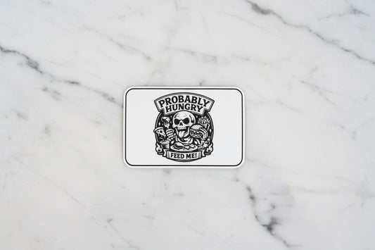 Probably Hungry Feed Me - VELPATCH 3" x 2" inch Hook Backed Patch