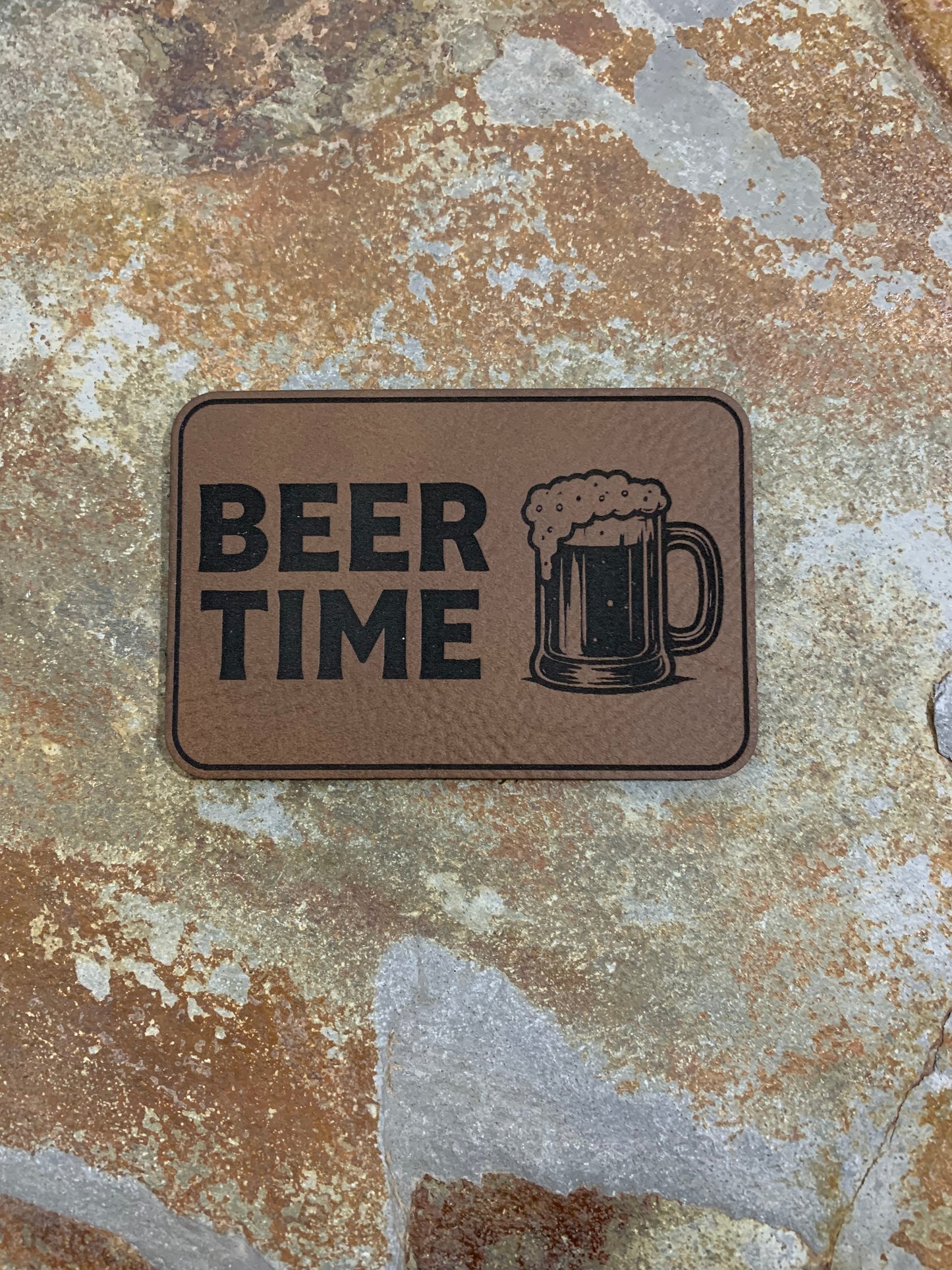 Good Time Concepts Beer Time - VELPATCH 3" x 2" inch Hook Backed Patch